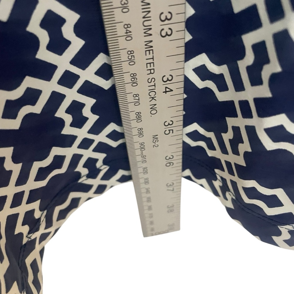 Katherine Way Blue White Sailor Core Dress M Gold Buttons USA - Picture 3 of 9